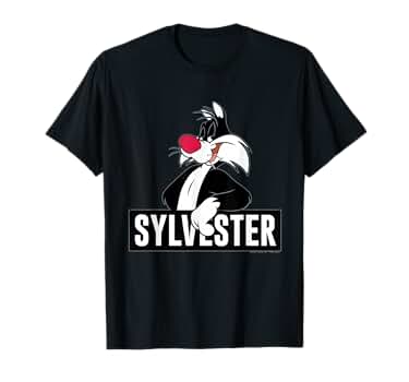 68603 LOONEY TUNES レディース　Tシャツ　黒　L Looney Tunes Girls Graphic T-Shirt - Bugs Bunny & Daffy Duck